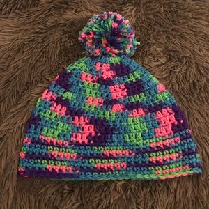 New crocheted beanie.